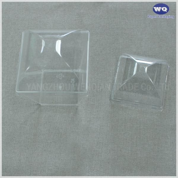 5 oz Square Clear Plastic Dessert Cups Small Clear Plastic Tumbler Cups Great for Desserts, Appetizers, Puddings