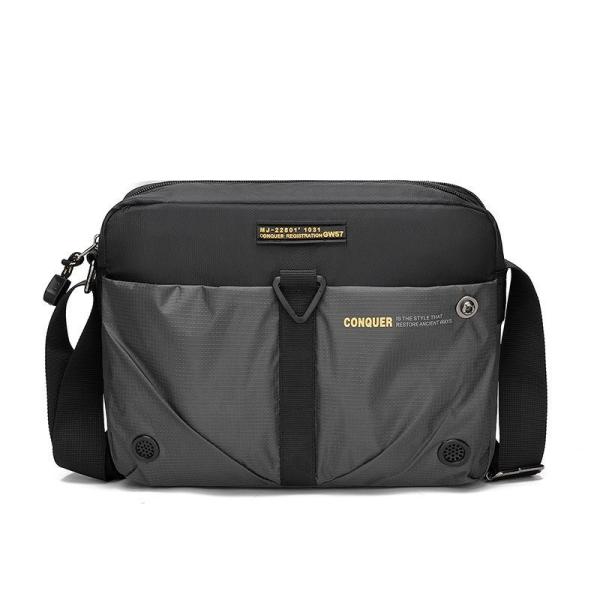 Men Shoulder Messenger Bag Multi Pockets Travel Crossbody Bag Causal Handbag