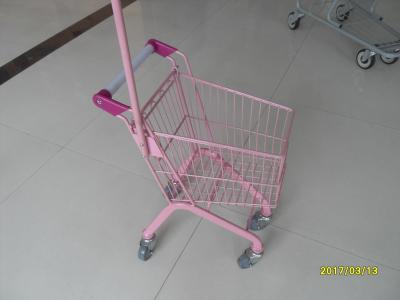 Zinc Plated Kids Shopping Carts Colorful Powder Coating , Childrens Shopping Cart