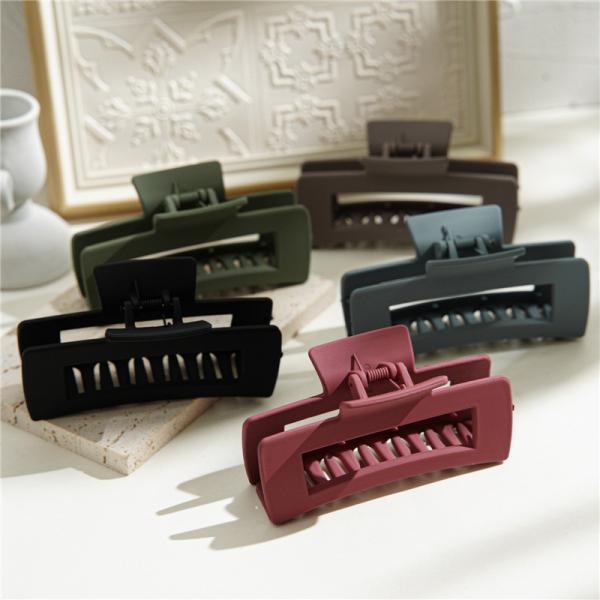 Ins resin headbands accessories Morandi Hair grab clip simple large girl grab clip back of head shark clip