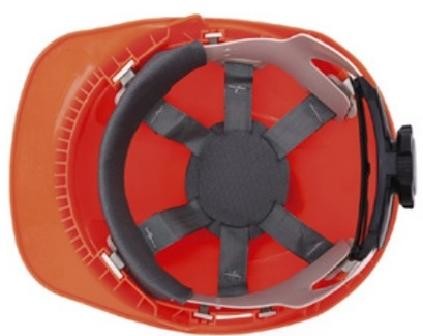 ABS CE H Shaped Construction Hard Hats Six Point Mesh Belt Anti Skid Anti Smash