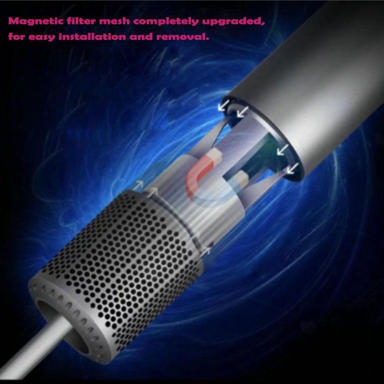 Professional Foldable Compact Blow Dryer with Magnetic Diffuser Ultra-Fast Drying Brushless Motor 3-Speed for All Hair Types