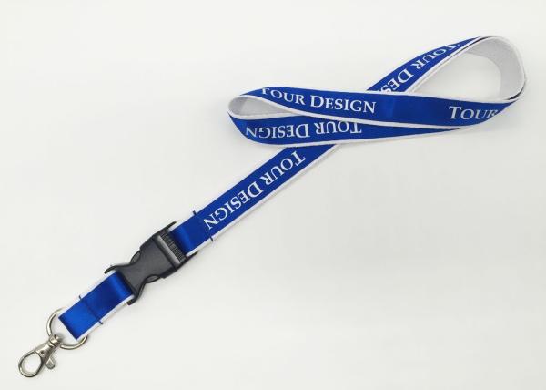 Breakaway Badge Lanyards / Double Sided Lanyard With Portable Phone Attach