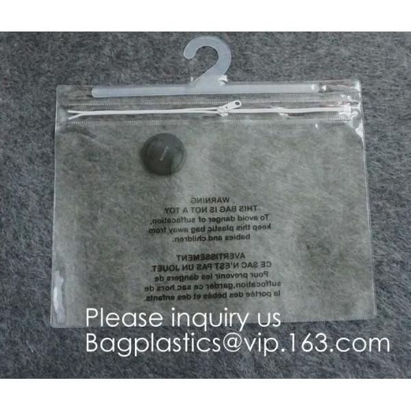 Hair Extension Hanger Bags For Hair Extensions Hair Extension Bag Storaging Bag,snap closure plastic hook hanger bags