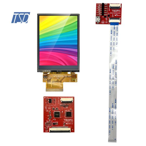 20pin 2,8 relação Resistive de UART do tela táctil da exposição HMI do módulo de TFT LCD