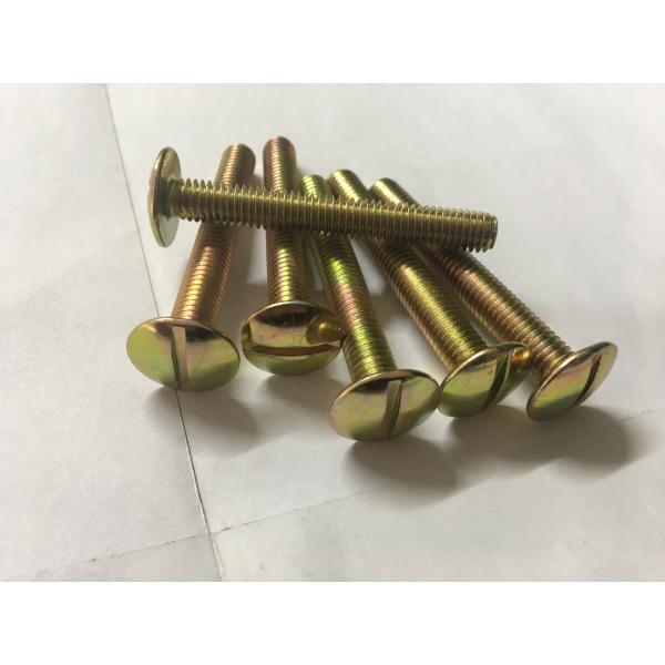 Slotted Head Toilet Tank Mounting Hardware Brass Plated Long Endurance