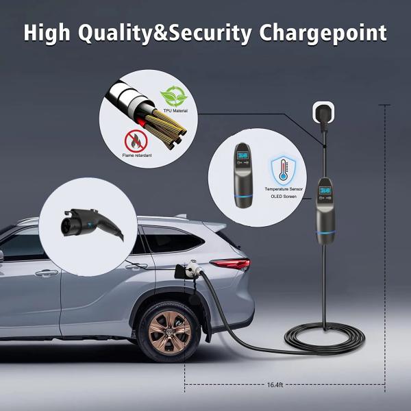 Дом заряжателя 32a AC EV уровня 2 уровня 1 типа 2 загрузочного люка Byd быстрый для электрического автомобиля