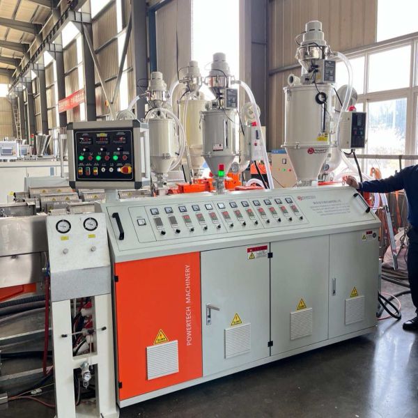 Energy Saving PE Double Wall Corrugated Pipe Production Equipment Industrial Plastic Pipe Extruder Line
