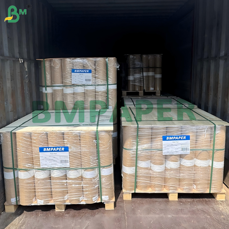 50lb 55lb Unbleached Extensible Kraft Paper For Chemical Packaging 79 x 109cm