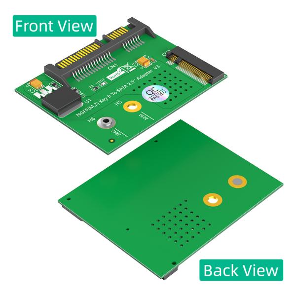 M.2 SATA SSD to SATA III 2.5インチ アダプター NGFF M.2 デスクトップとラップトップ用のキーB拡張カード SATA SSDのサポート 2230 2242mm