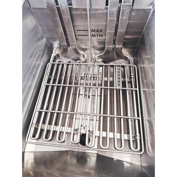 Автоподъемный электрический двойной горшок 28 кВт чипсы открытый фритюрник с системой фильтрации масла