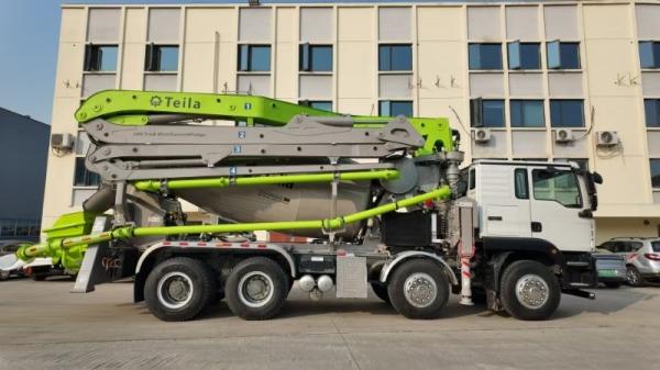 Teila 28M Concrete Pump Mixer Truck HMG5432JBC-28 Truck Mixer Concrete Pumps
