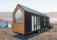 Casa Prefabricada Pequena Casa Modular Casa de Aço Finalizada Casa Pequena em Rodagens Pronta para o Envio