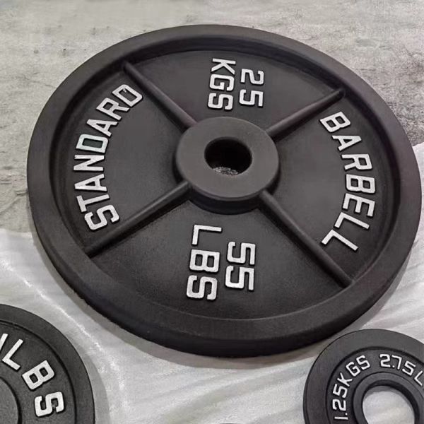 Home Gym Cast Iron Barbell Professional Weight Plates Set Strength Training Fitness Equipment Adjustable Wholesale Professional Cast Iron Barbell Home Gym Equipment Cast Iron Weight Plates