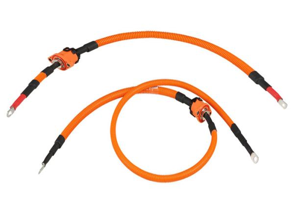 Waterproof 500mm Negative High Voltage Wire Harness