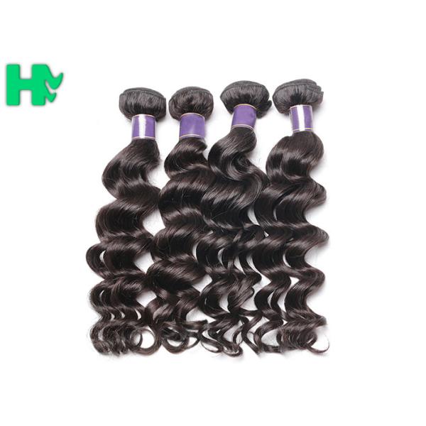 100% Natural Human Hair Extensions  , Virgin Brazillian Human Hair Natural Wave Remy Hair