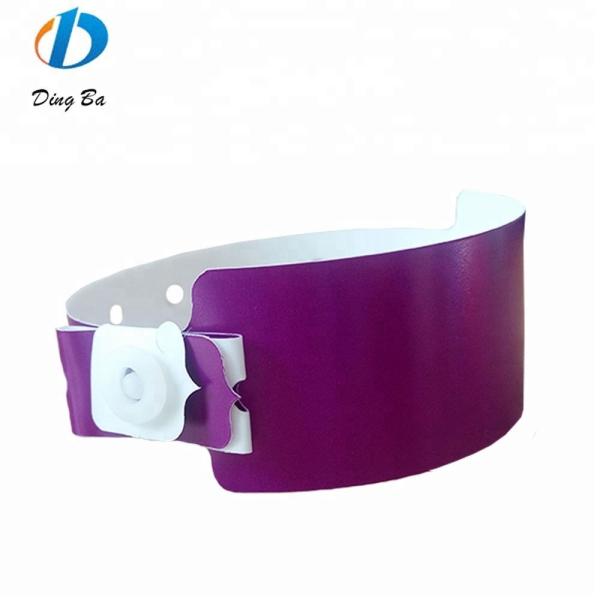Unisex Custom Plastic Wristbands for Meeting Occasion at Festival Events in Red Color