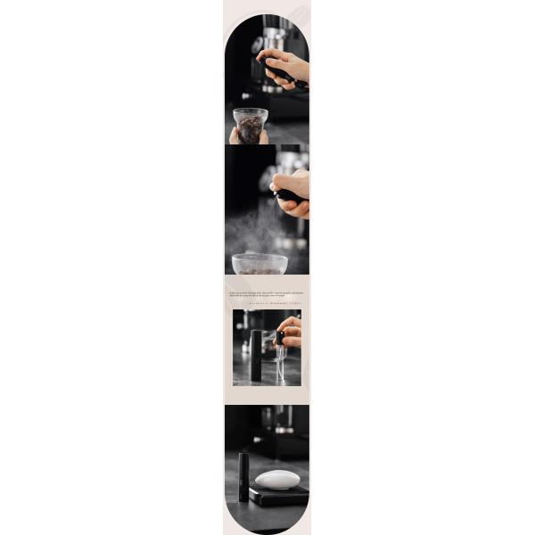 Custom Logo Acceptable Portable 10ml Anti-Fly Spray Bottle for Coffee Beans in Black