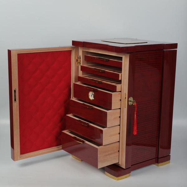 Luxury Cedar Wood Cigar Humidor Box 100 CT Capacity