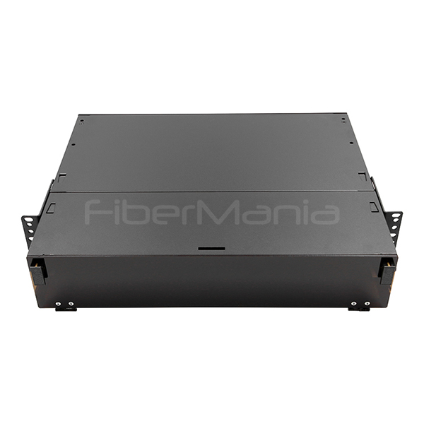 2U Fiber Patch Panel 19 дюймов 6 LGX Fiber Patch Panel Rack Mount