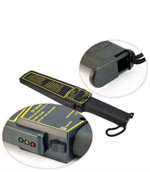 Hand Held Body Metal Detectors Light / Voice Alarm Essensive Metal For Goverment