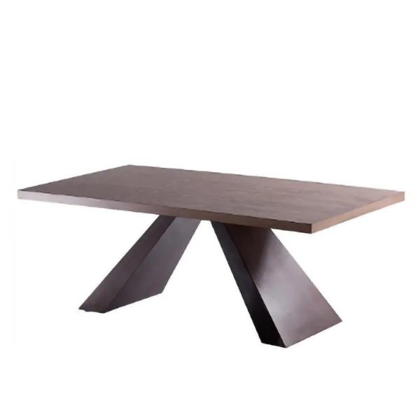 High-quality Modern Metal Frame Living room Furniture  Solid Wood  Design  Dining Table sets