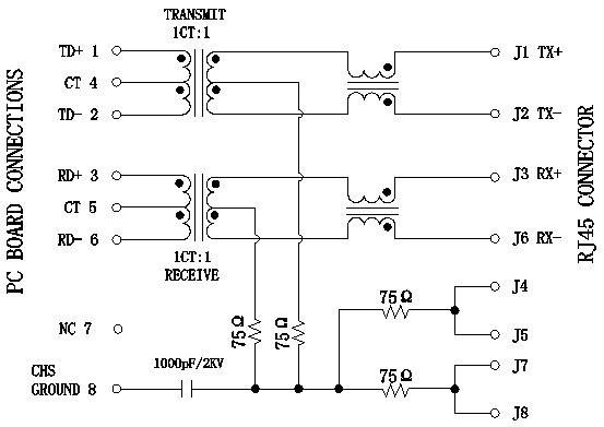 HR911105A HanRun RJ45 соединитель 8P8C 10/100BT Женщина Джек Микродуино порт