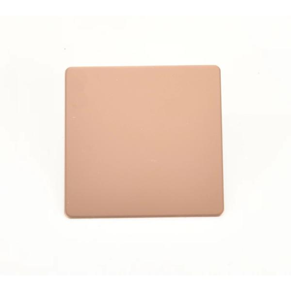 Плита цвета нержавеющей стали AISI покрывает Sandblasted розовое золото