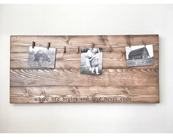 Shabby Chic Wooden Hanging Plaques , Home Decor Wooden Signs Sayings 30 X 60 Cm