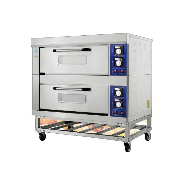 2 палубы 4 нержавеющей стали печи пекарни длинноволновой части инфракрасной области подносов камеры и контроль температуры электрических внешних независимых