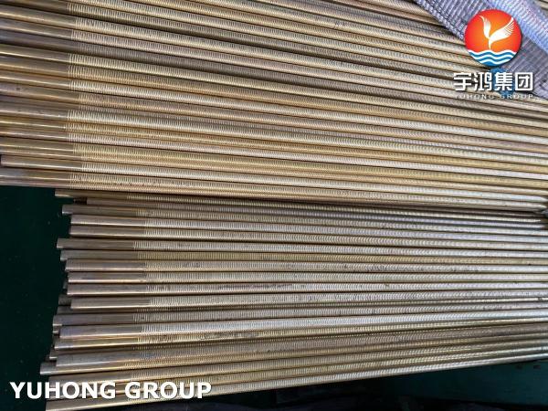 Gilled Integral Low Fin Tubes Copper Nickel Alloy C71640 Cu70Ni30
