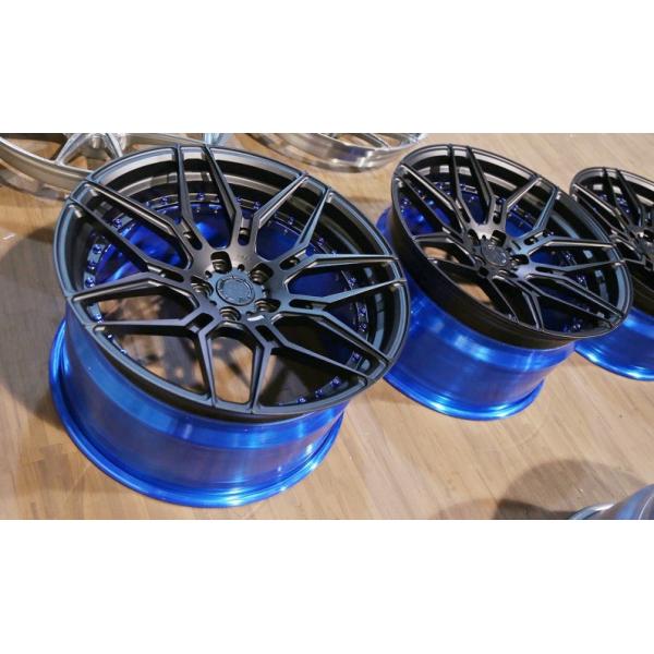 Blue Brush 2pc 3Pc forged wheel 18 inch Alloy Cars 19 step lip 5X108 5x112 Car Alloy Wheels Rim