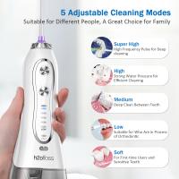 Flosser de água elétrico recarregável USB de 300 ml para branqueamento e remoção de manchas dentárias