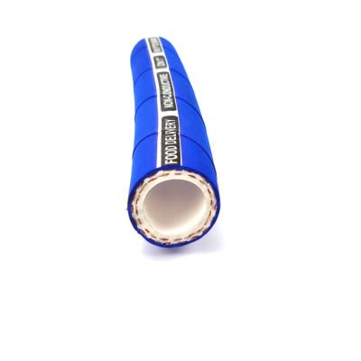 Blue FDA Rubber Food Grade Flexible Pipe For Milk Juice Beer Transfer