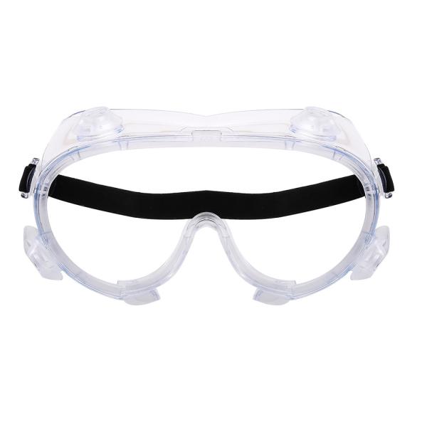 Clear Medical Protective Goggles FDA Approved PVC Nose Bridge Strap 80g