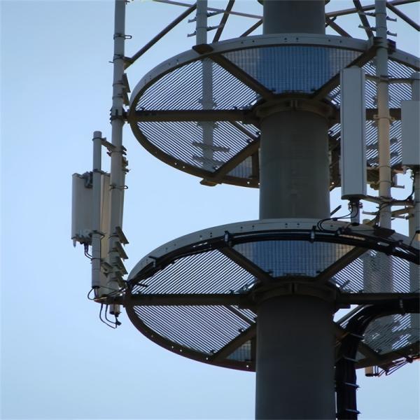 Q345B A572 Galvanized Disguised Monopole Cell Tower Communication Tallest Monopole Tower