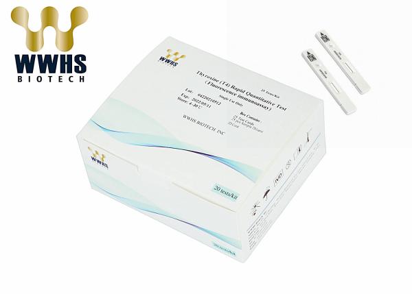 Um diagnóstico quantitativo rápido de Kit IFA Colloidal Gold In Blood do teste da etapa T4 POCT