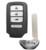 Honda Keyless Entry Vehicle Remote Key Car Smart Key Fob 6.6*3.6CM 4 Buttons