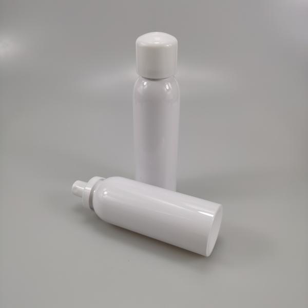 PET Collar 100ml 120ml 150ml 180ml 200ml White Sunscreen Spray Bottle for Toner
