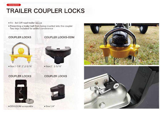 Безопасность прицепа, проверенная временем. Промышленный домкрат, сверхмощный замок для сцепки прицепа, обеспечивающий непревзойденную защиту.