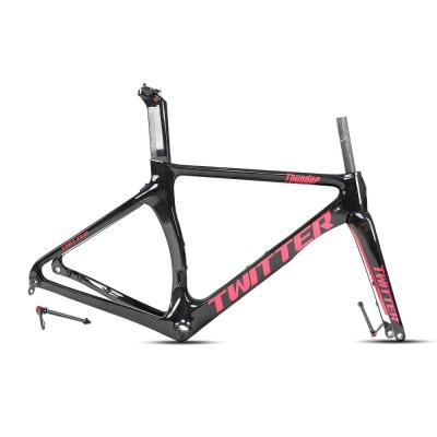trovão Aero de Twitter do quadro da bicicleta da estrada do carbono 700C de 52cm para a bicicleta da estrada