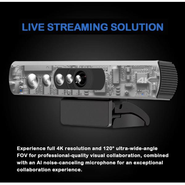 4K Ultra HD Mini Camera with 120° Wide-Angle Lens and 360° Rotation for Interactive Whiteboards
