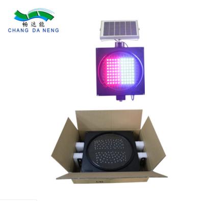 claro de aviso posto solar do tráfego do diodo emissor de luz do lado dobro - luz de piscamento conduzida amarela