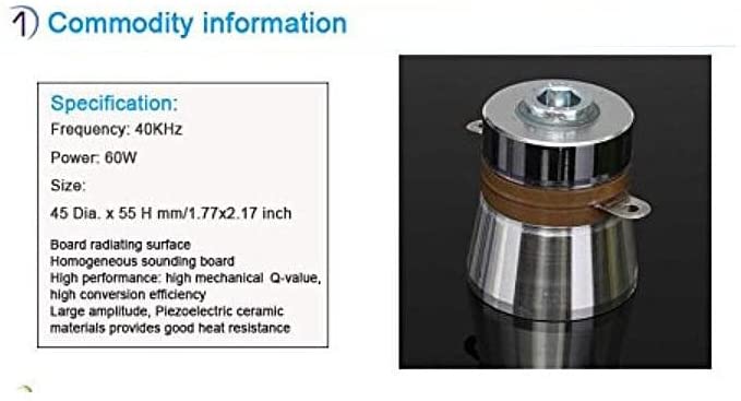 датчик датчика PZT вибрации 40Khz 60W микро- ультразвуковой Piezo