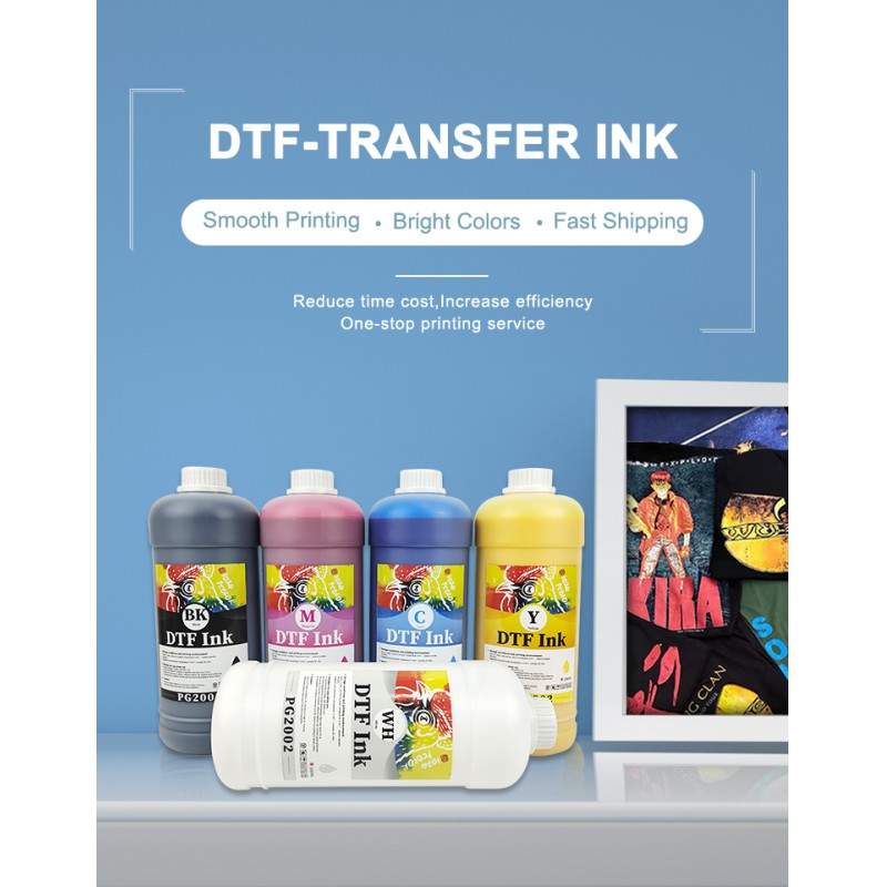 Fcolor High Quality Water Based DTF Ink Good Effect PET Film Heat Transfer Paper 1000ml DTF Ink