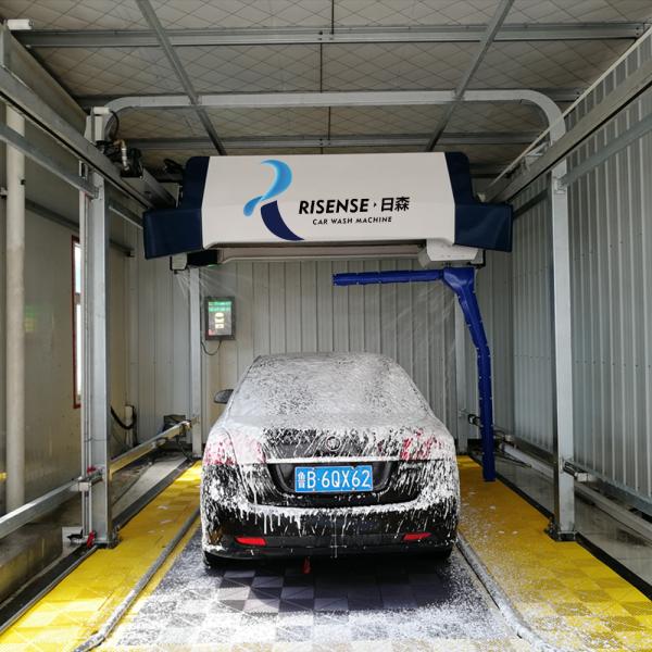 Automatic End Touchless Car Wash Equipment 360 Degree Swing Bright Wax Spray System