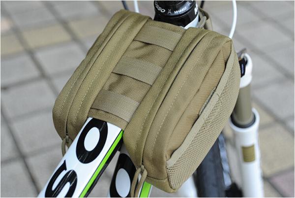 Outdoor Cycling Mountain Bike Bicycle Saddle Bag Back Seat Tail Pouch Package khaki