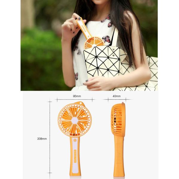 Lemon mini fan,rechargeable usb plastic portable mini electric hand fan