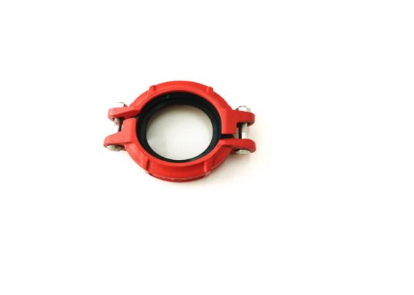 2 300PSI Flanged Ductile Iron Pipe Fittings Stainless Steel Grooved Pipe Coupling