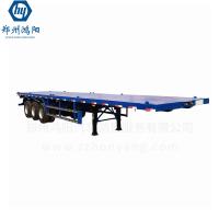 Brand New Flatbed Trailer 4 Axles Lowbed Truck Trailer com cores personalizadas Preços unitários